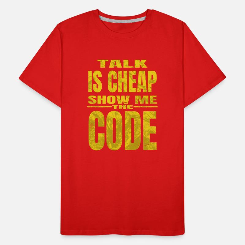 but i do computer science gift idea hacking coding Männer Premium Bio T-Shirt