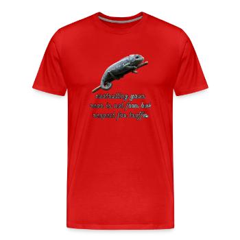 cameleon - T-shirt bio Premium Homme - rouge - Devant - Damien (186cm)
