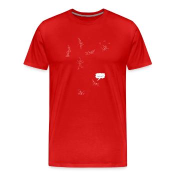 Ameisen - Männer Premium Bio T-Shirt - Rot - Vorne - Damien (186cm)