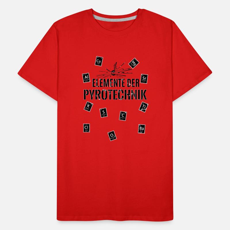 Pyro Elemente Männer Premium Bio T-Shirt