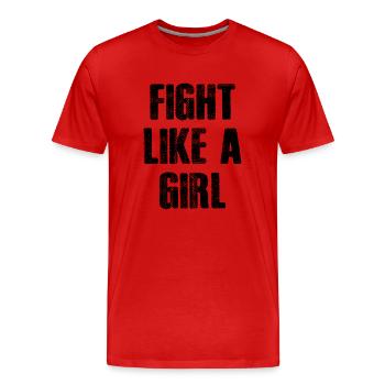 Paintball Airsoft - T-shirt bio Premium Homme - rouge - Devant - Damien (186cm)