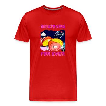 Bénichon For Ever by Ça Glâne Pour Moi - Men's Premium Organic T-Shirt - red - Front - Damien (186cm)