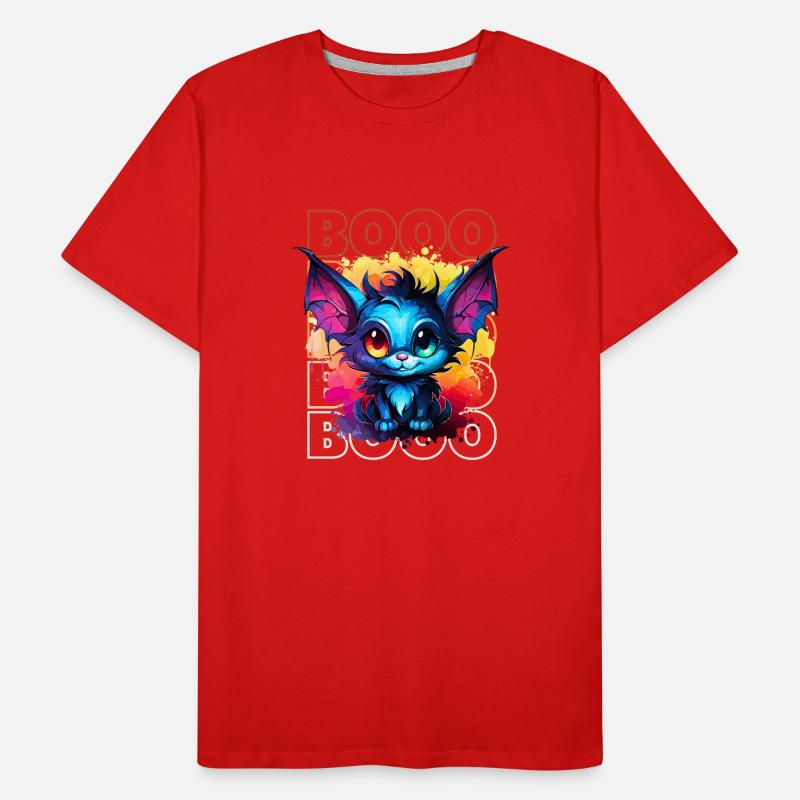 Chibi Swoop & Booo! Nighttime Flutter Tee! Men's Premium Organic T-Shirt