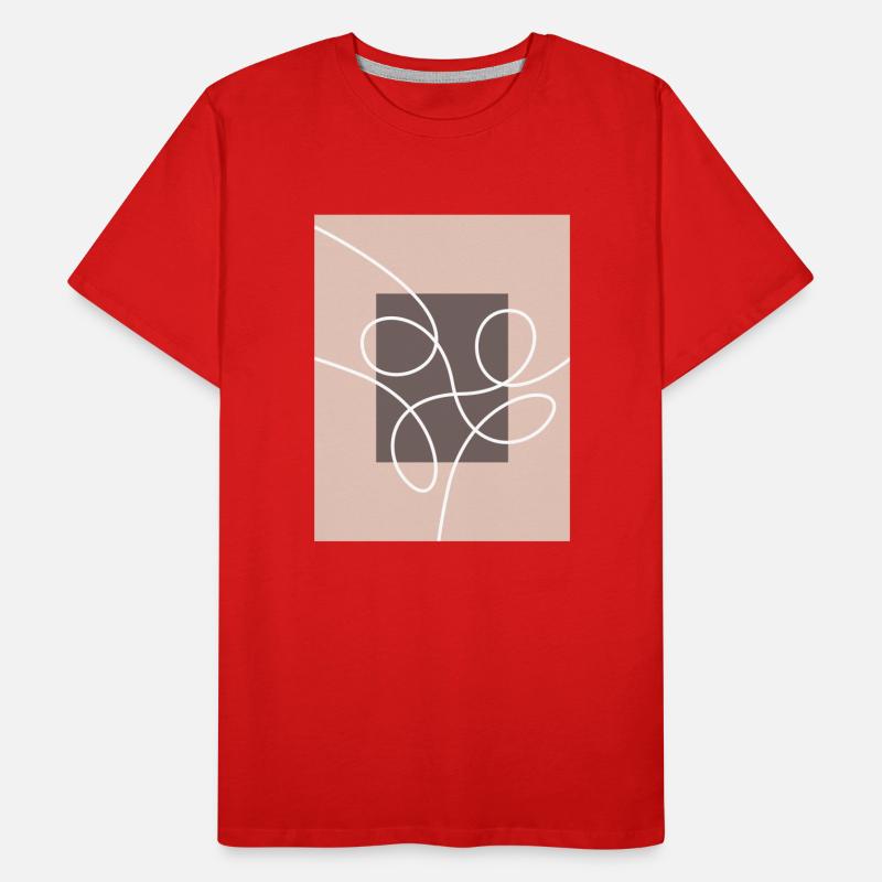 Conception abstraite T-shirt bio Premium Homme