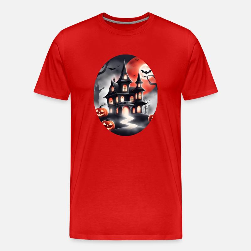 Halloween - Männer Premium Bio T-Shirt - Rot