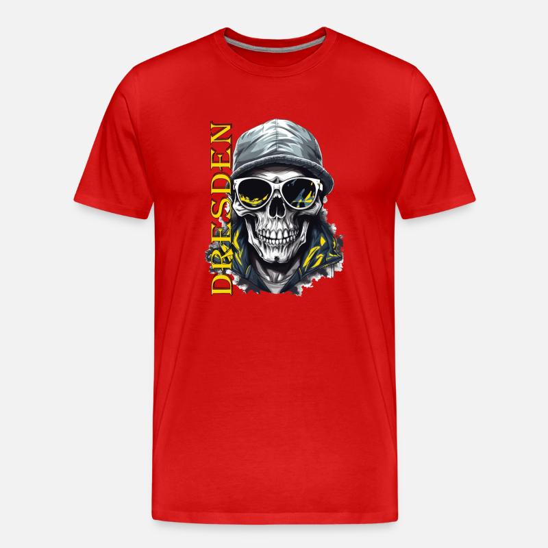 Dresden Design Dresdner Ultras - Männer Premium Bio T-Shirt - Rot