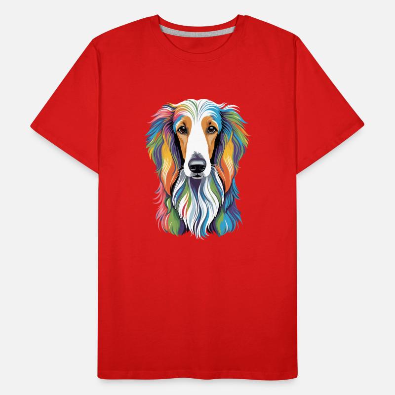 Lévrier afghan T-shirt bio Premium Homme