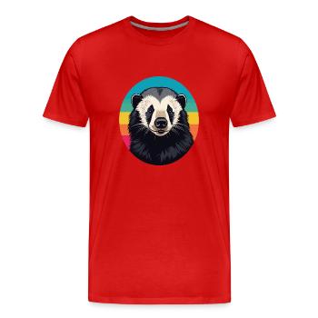 Ratel - T-shirt bio Premium Homme - rouge - Devant - Damien (186cm)