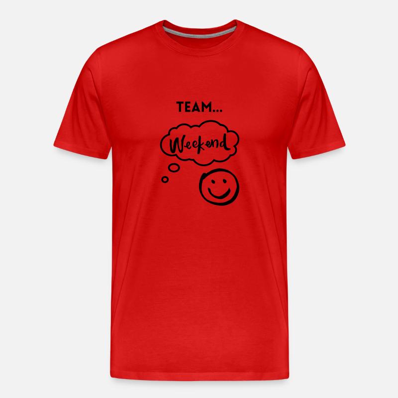 Team Weekend - Männer Premium Bio T-Shirt - Rot