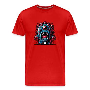 Goozilla - T-shirt bio Premium Homme - rouge - Devant - Damien (186cm)