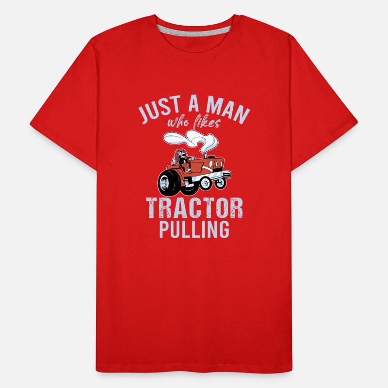 Tractor Pulling Tractor Driver Tractor Puller Männer Premium Bio T-Shirt