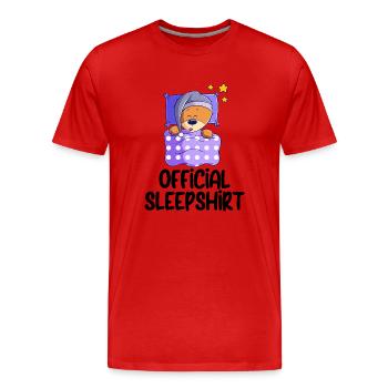 Lustiger Spruch Bild Witzig Humor Geschenkidee - Männer Premium Bio T-Shirt - Rot - Vorne - Damien (186cm)