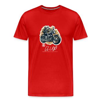 Couvercle de moto - T-shirt bio Premium Homme - rouge - Devant - Damien (186cm)