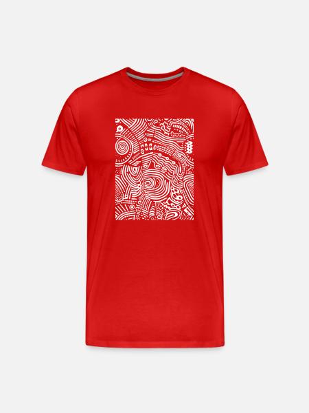 Graphic - Men's Premium Organic T-Shirt - red