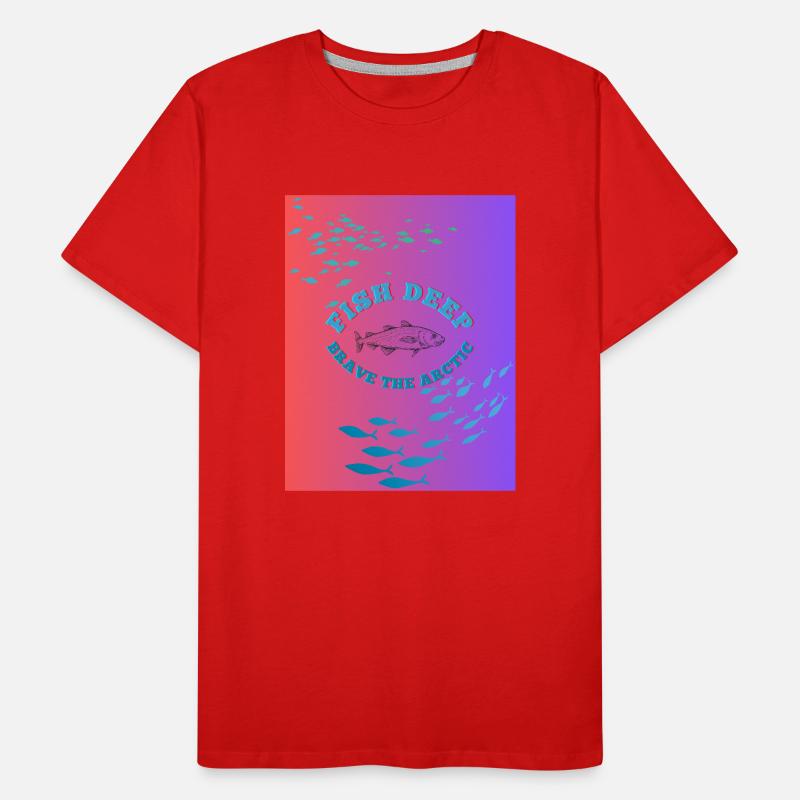 Fish Deep Brave The Arctic Men's Premium Organic T-Shirt