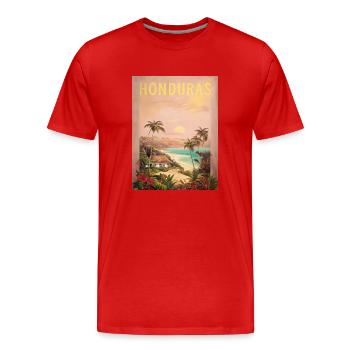 Honduras Catracha Origin Gift - T-shirt bio Premium Homme - rouge - Devant - Damien (186cm)