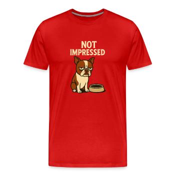 Not impressed Pablo - Männer Premium Bio T-Shirt - Rot - Vorne - Damien (186cm)