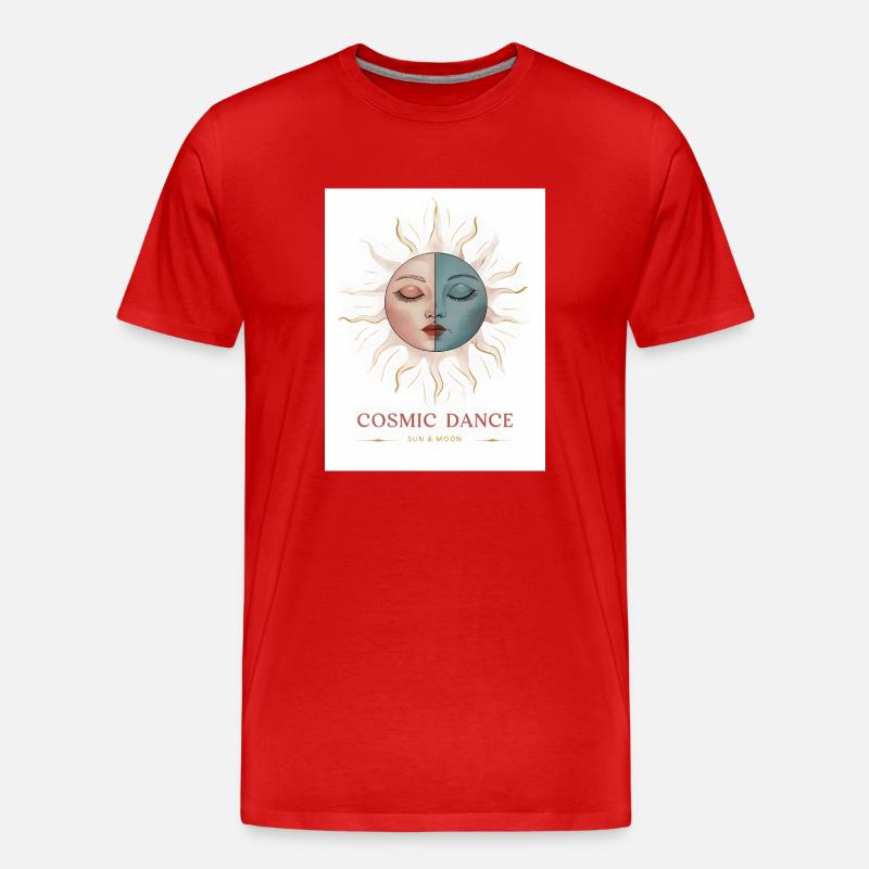 Danse Cosmique Don Spirituel - T-shirt bio Premium Homme - rouge