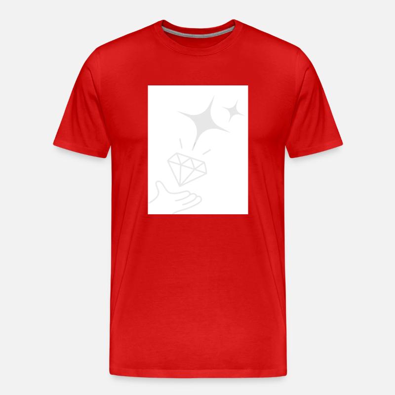 Verso B - Männer Premium Bio T-Shirt - Rot