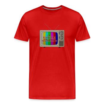 Die Revolution wird nicht mit versehen - Männer Premium Bio T-Shirt - Rot - Vorne - Damien (186cm)