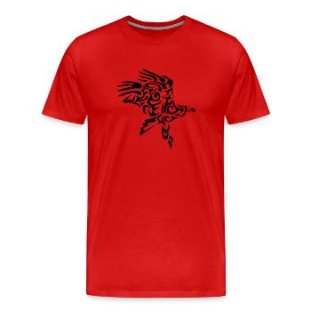 Adler adler aguila aquila Stammes Adler - Männer Premium Bio T-Shirt - Rot - Vorne - Damien (186cm)