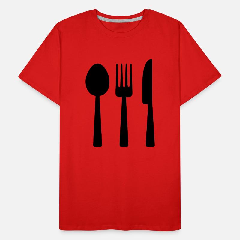 Besteck Männer Premium Bio T-Shirt