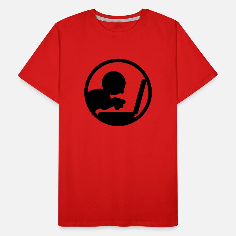 Computerfreak (Icon) Männer Premium Bio T-Shirt
