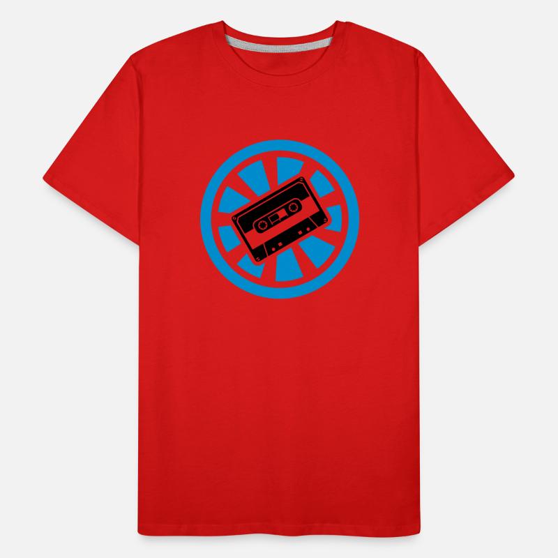 Cassette Rétro - Electro - Minimal T-shirt bio Premium Homme