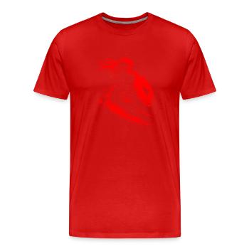 Bouclier Maiden Viking Vikings Viking Warrior - T-shirt bio Premium Homme - rouge - Devant - Damien (186cm)