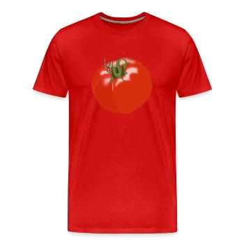 tomate tomates tomate légume vegetables5 - T-shirt bio Premium Homme - rouge - Devant - Damien (186cm)