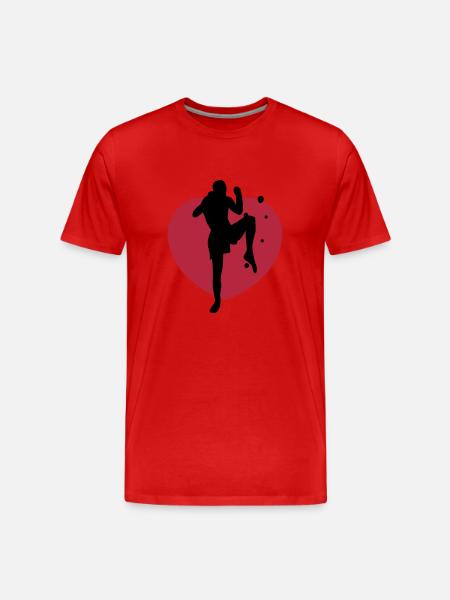 muay thai - Men's Premium Organic T-Shirt - red