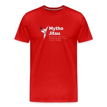 Mytho Jitsu Taekwondo - T-shirt bio Premium Homme - rouge - Devant - Damien (186cm)