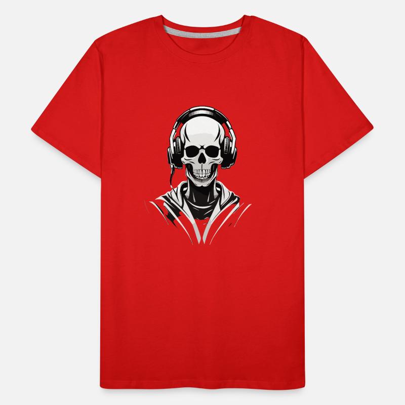 Skelleton DJ vue directe T-shirt bio Premium Homme