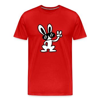 Cool - Männer Premium Bio T-Shirt - Rot - Vorne - Damien (186cm)