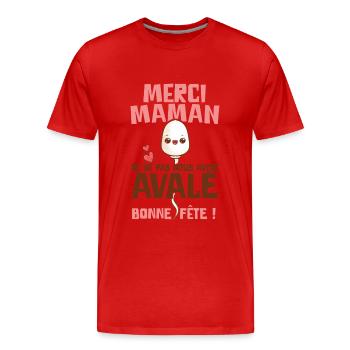 Funny Mother's Day Mom Boyly Girly - Men's Premium Organic T-Shirt - red - Front - Damien (186cm)