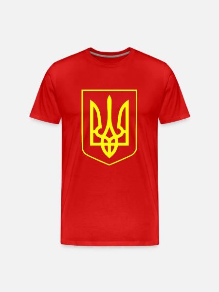 Ukraine - Men's Premium Organic T-Shirt - red