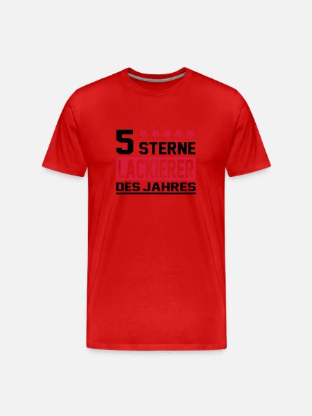 Lackierer - T-shirt bio Premium Homme - rouge