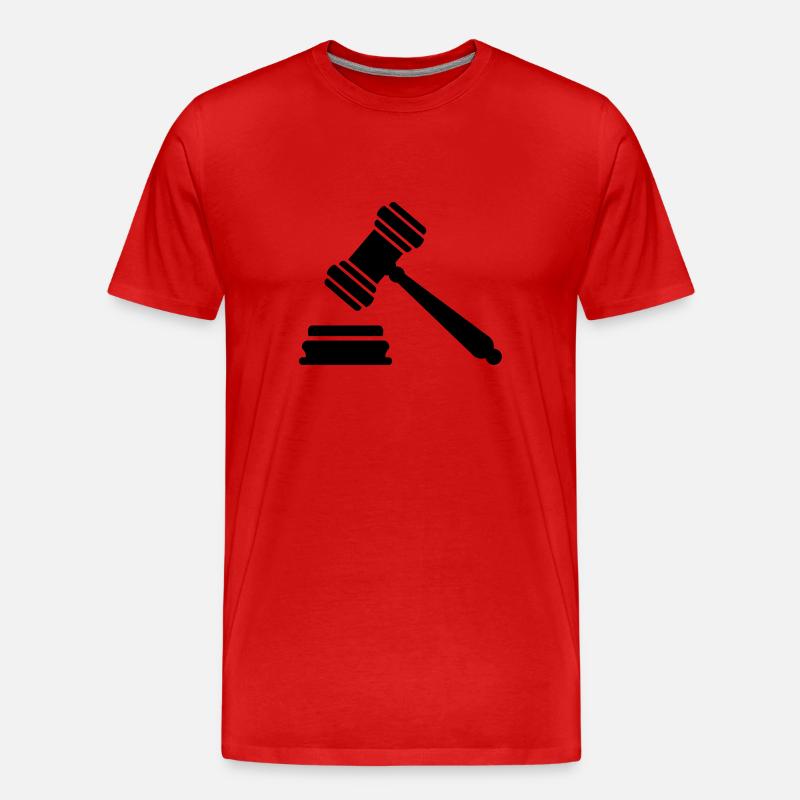Richter - Männer Premium Bio T-Shirt - Rot