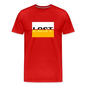 Ne résout aucun plan Digga verpeilt und jung - T-shirt bio Premium Homme - rouge - Devant - Damien (186cm)