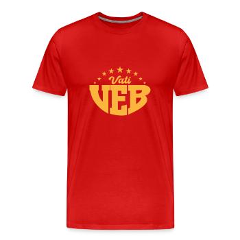 VEB Vati DDR Geschenk - Männer Premium Bio T-Shirt - Rot - Vorne - Damien (186cm)
