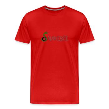 Snakebite - Männer Premium Bio T-Shirt - Rot - Vorne - Damien (186cm)