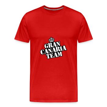 Gran Canaria Team - Männer Premium Bio T-Shirt - Rot - Vorne - Damien (186cm)
