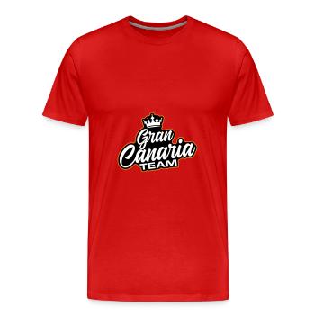 Gran Canaria Team - Männer Premium Bio T-Shirt - Rot - Vorne - Damien (186cm)