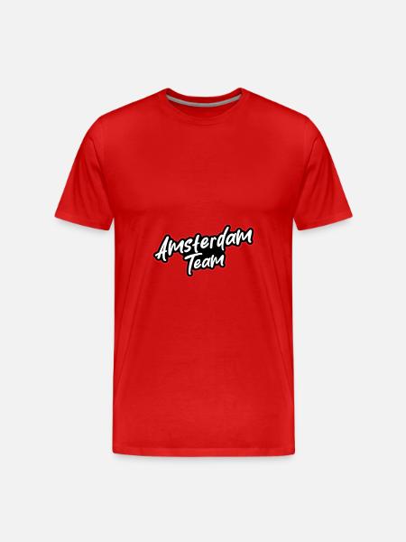 Amsterdam Team - Men's Premium Organic T-Shirt - red
