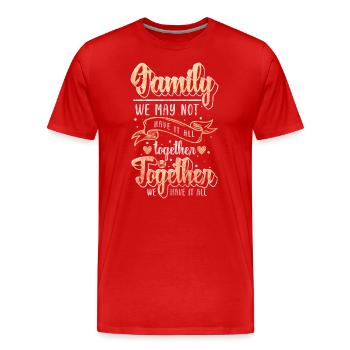 Reunion, Security, Meeting - Men's Premium Organic T-Shirt - red - Front - Damien (186cm)