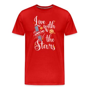 Science Hobby - Men's Premium Organic T-Shirt - red - Front - Damien (186cm)