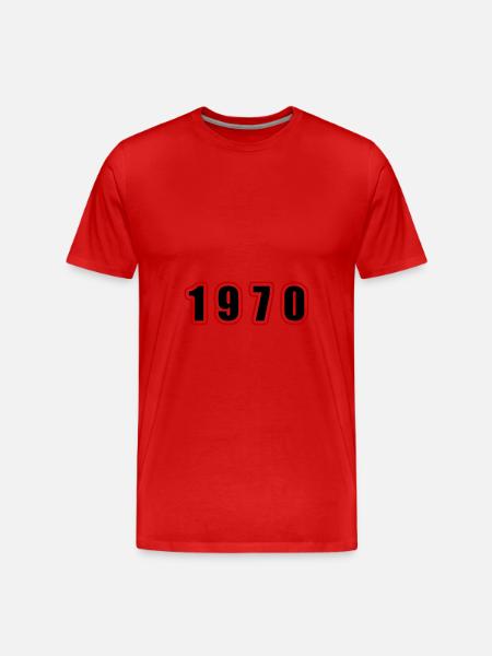 1970 Year Birthday - Men's Premium Organic T-Shirt - red