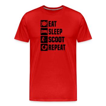 Stunt Scooter Scooter Stunt Ladies Stunt Scooter - T-shirt bio Premium Homme - rouge - Devant - Damien (186cm)