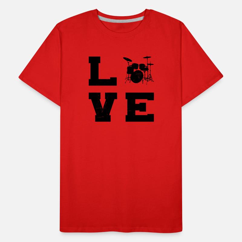 Drummer percussionist drumming Men's Premium Organic T-Shirt