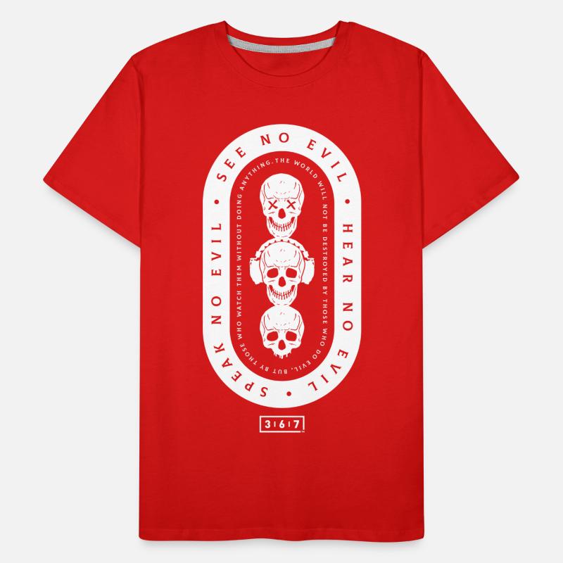 See No Evil, Hear No Evil, Speak No Evil Men's Premium Organic T-Shirt